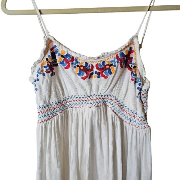 Free People Top Womens Medium Dress Babydoll Boho Chic Coastal Cottage Floral - Picture 7 of 14